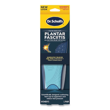 Dr. Scholls PlantarFasciitisAll-Day Pain Relief Orthotics for Women, Women Size 6 to 10, Blue, PR 87101894